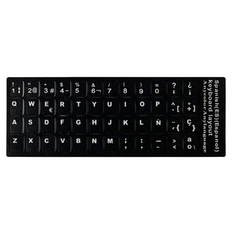 Computer Keyboard Sticker Spanish Language Keypad Decals Keyboard Cover PVC Protective Film for PC Laptops