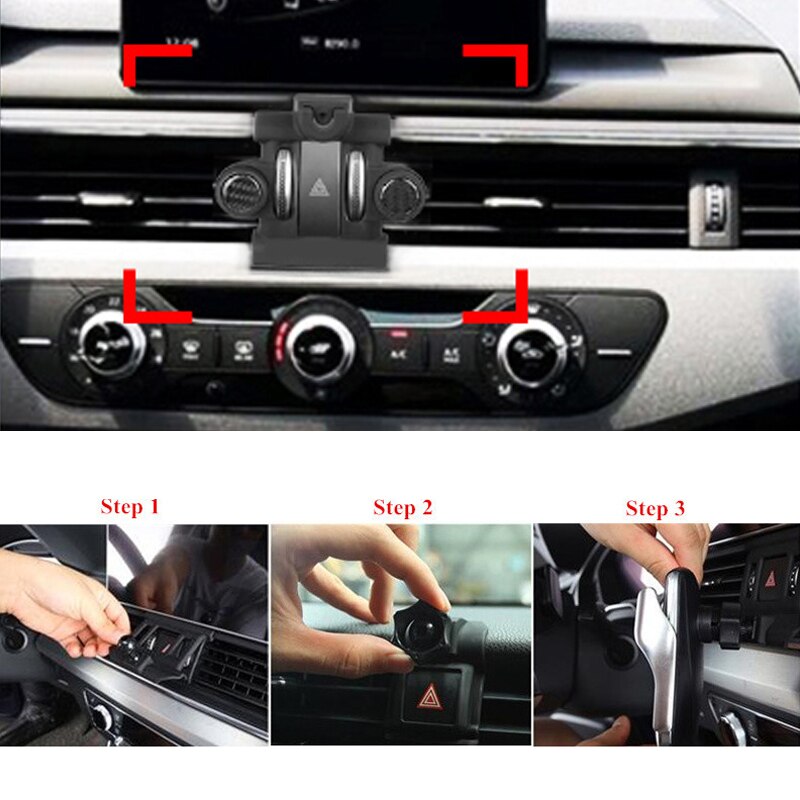 GPS Car Phone Holder Mobile Phone Holder Stand For Alfa Romeo Giulia 17-20 Air Vent Mount Cell Phone Support in Car Phone Stand