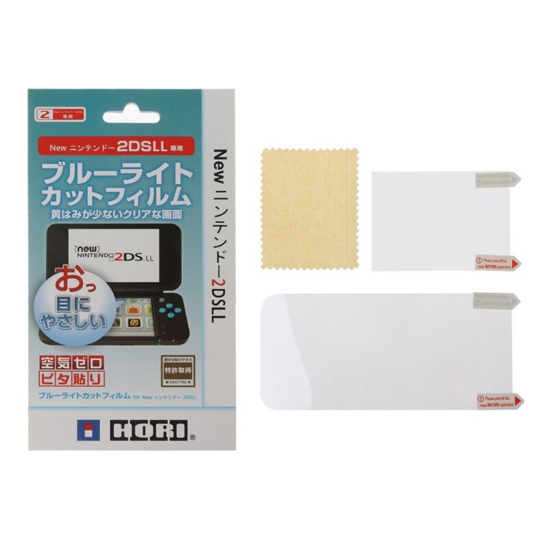 2in1 Top Bottom Hd Ultra Clear Beschermende Film Oppervlak Guard Cover Voor Nintendo 2DS Xl 2DS Ll Lcd-scherm protector Skin