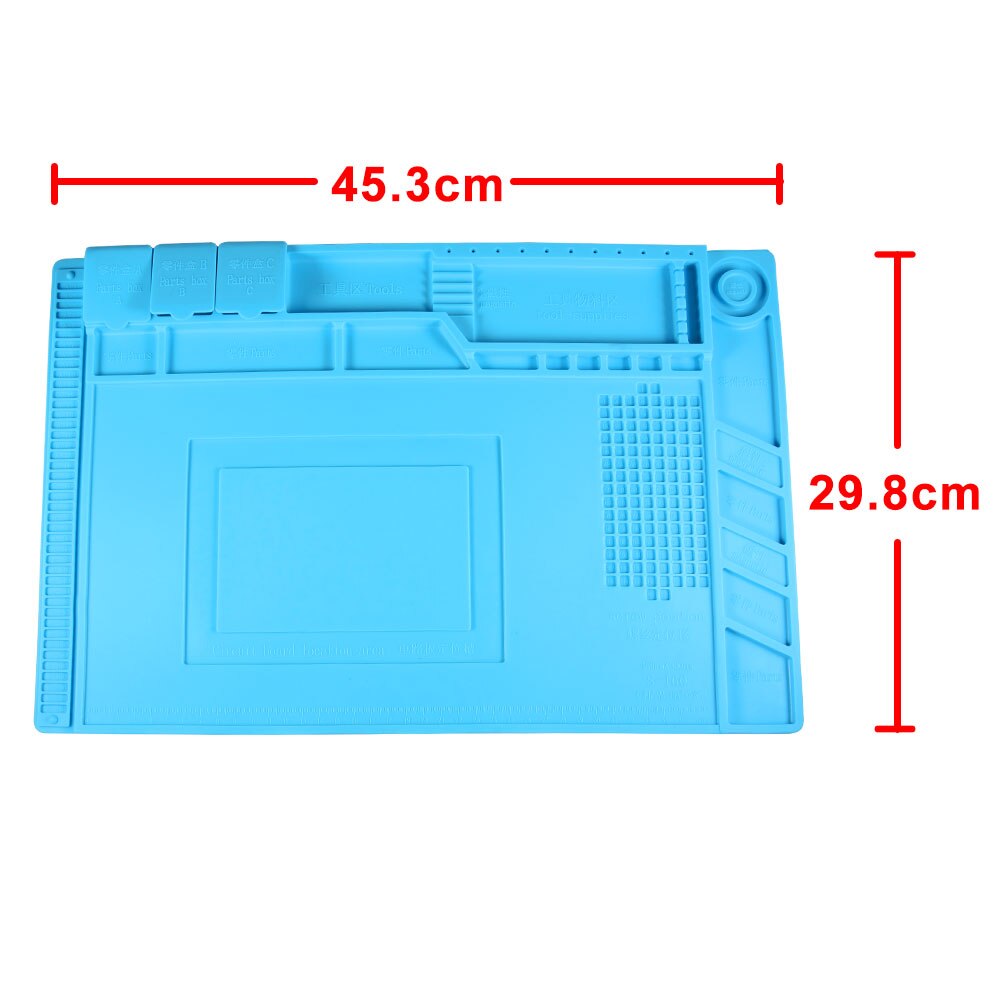 S-160 isolamento térmico silicone reparação almofada esteira mesa plataforma de manutenção para estação de reparo para bga com seção magnética ferramenta