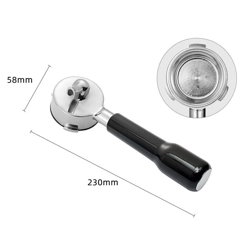 Portafiltro de café con doble boquilla, 58mm, 3 clavos, para Hibrew/Barsetto/Oster/Breville Max VCF-125X/GeviE020DE: Multicolor