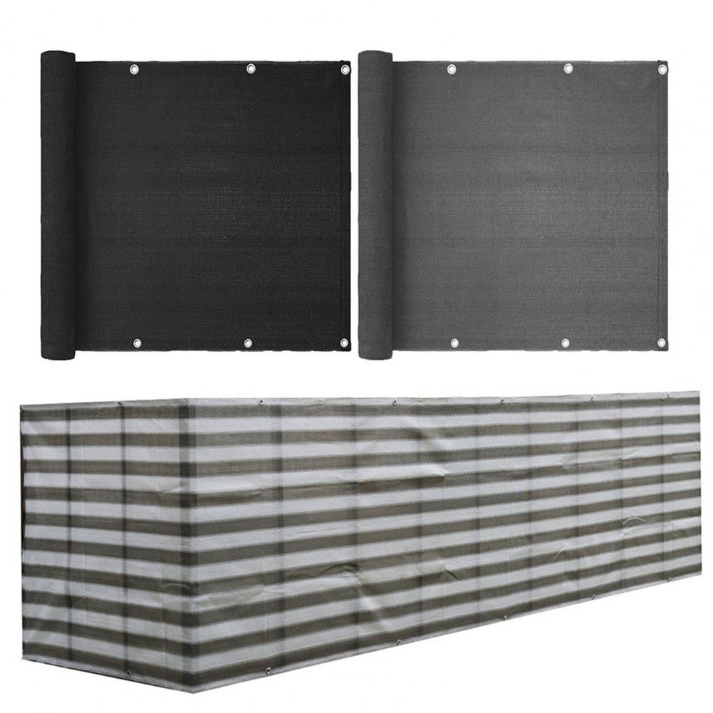 Balcony Sunshade Net Portable DIY Privacy Screen Fence Mesh Sunshade Net for Household Supplies