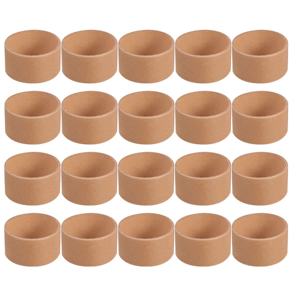 20Pcs Artist Painting Paper Tube Brown Craft Cardboard Tubes DIY Accessories: Brown 1