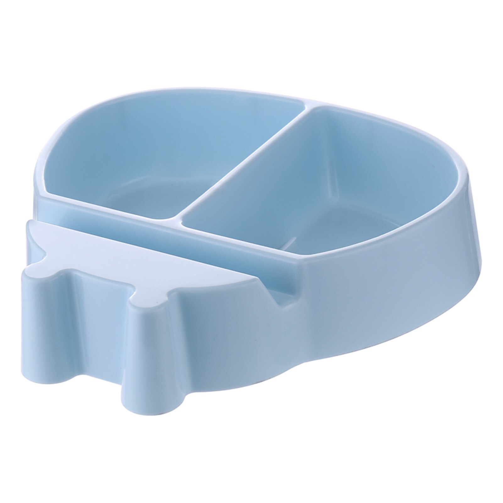 Support pour téléphone Snack bol salon en plastique Double couches boîte de rangement fruits Melon graines plaque bol YE: Blue