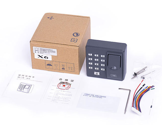 Fingerprint Access Control Standalone Single Door Controller Cheapest Standalone Keypad Finger +RFID Card X6 Door Entry
