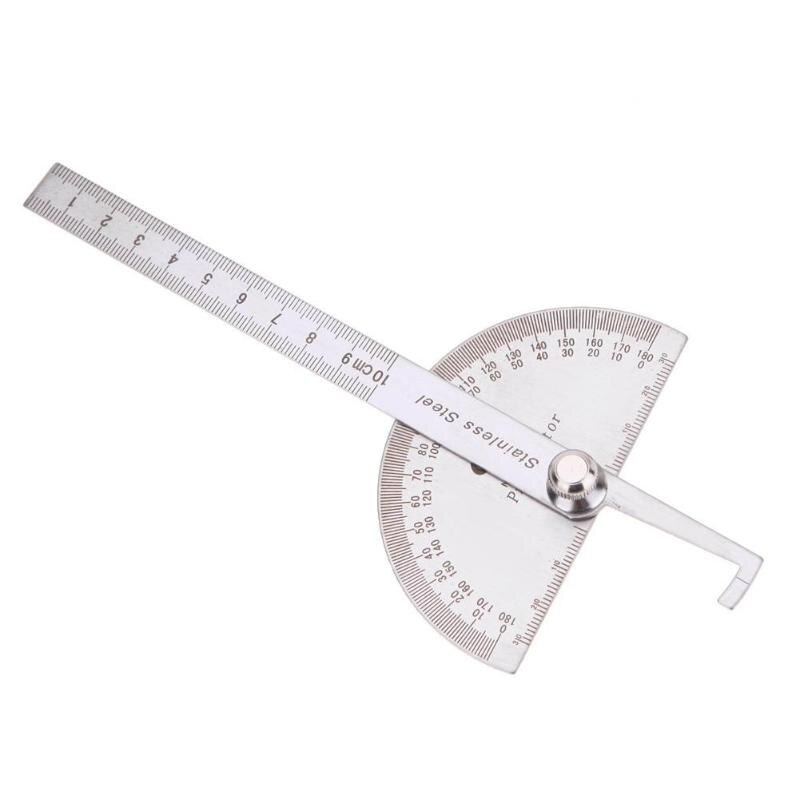 Stainless Steel 0-180 Rotary Degree Angle Rotary Protractor Angle Finder Measuring Ruler Adjustable Measure Tool Measure tools