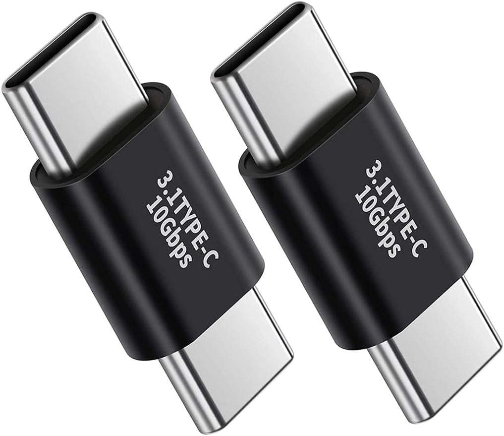 1 pz USB C Maschio a Maschio Adattatore Supporto 10 GBbps Velocità Audio e Video Adattatore di Ricarica Veloce Tipo C Doppia Spina Del Telefono Mobile Lapto