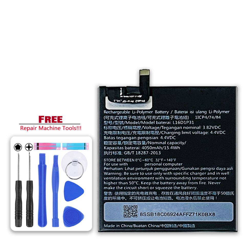 Akku  l16 d 1 p 31 4050 mah für lenovo phab 2 pro 2 pro  pb2-690 pb2-690n pb2-690m pb2-690y tablet bateira