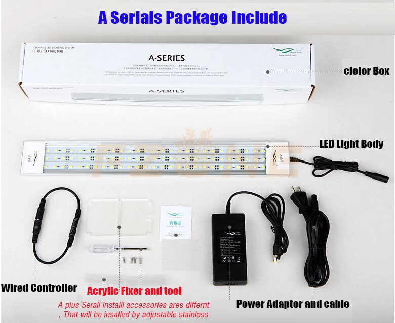 Chihiros A-Series 80 90 120 cm Aquarium LED Lid Lighting Light Lamp For Fish Plant Tank LED Lamp with Dimmer Controller