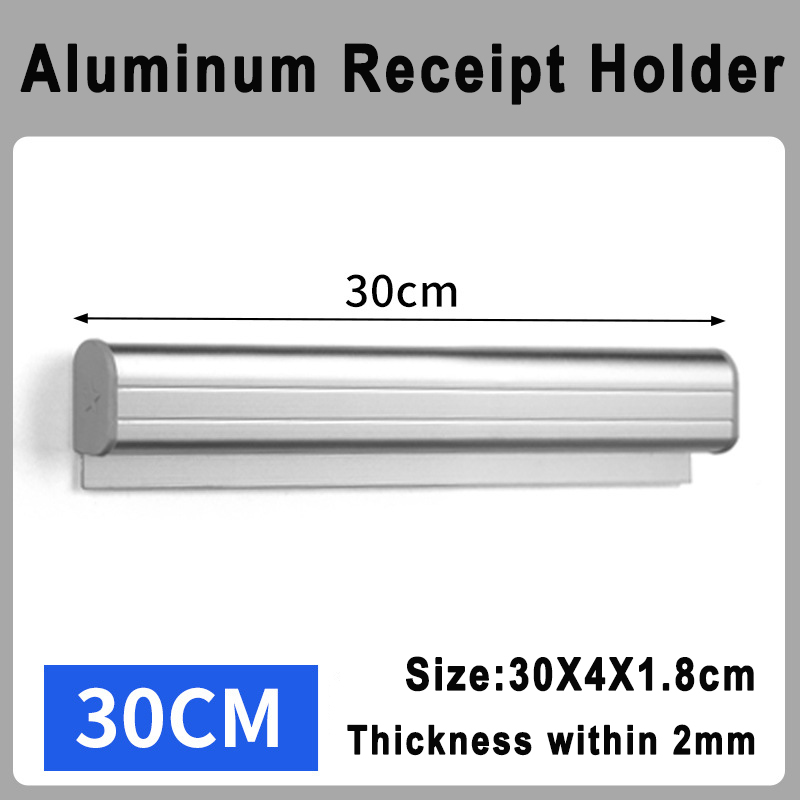 Kitchen Ticket Holder Restaurant Order Holder Slide Check Rack Paper Tab Clip Display Organizer Guest Receipt Bill Hanging Rack: Light Grey / 1-tier