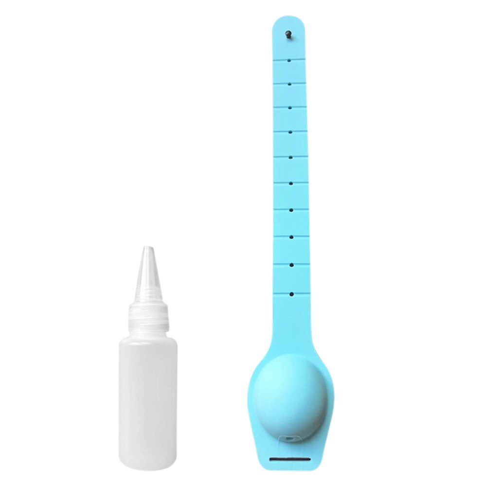 Voksen børnearmbånd alkohol gel dispenser håndrensningsmiddel desinficerende silikone dispenser armbånd håndledsrem: Blå