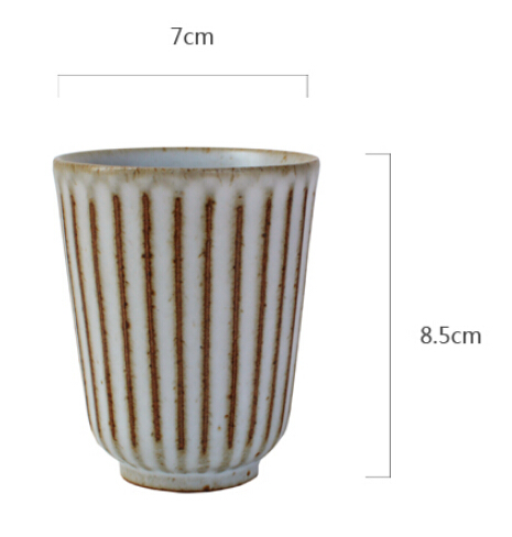Kinglang jingdezhen håndlavet mat groft keramik krus krus morgenmad mælk kaffe krus: Default Title