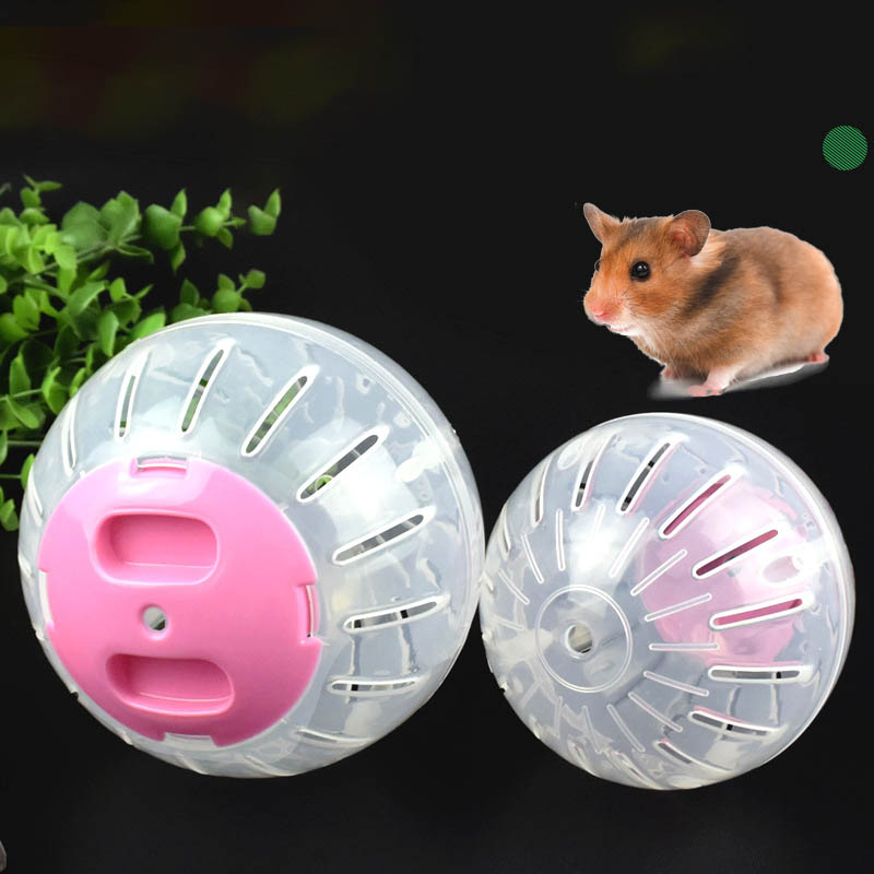 Hamster Exercise Balls Pet Products Cute Plastic Mice Jogging Ball Breathable Clear Ball Hamster Supplies Gerbil Rat Toy 2 Size