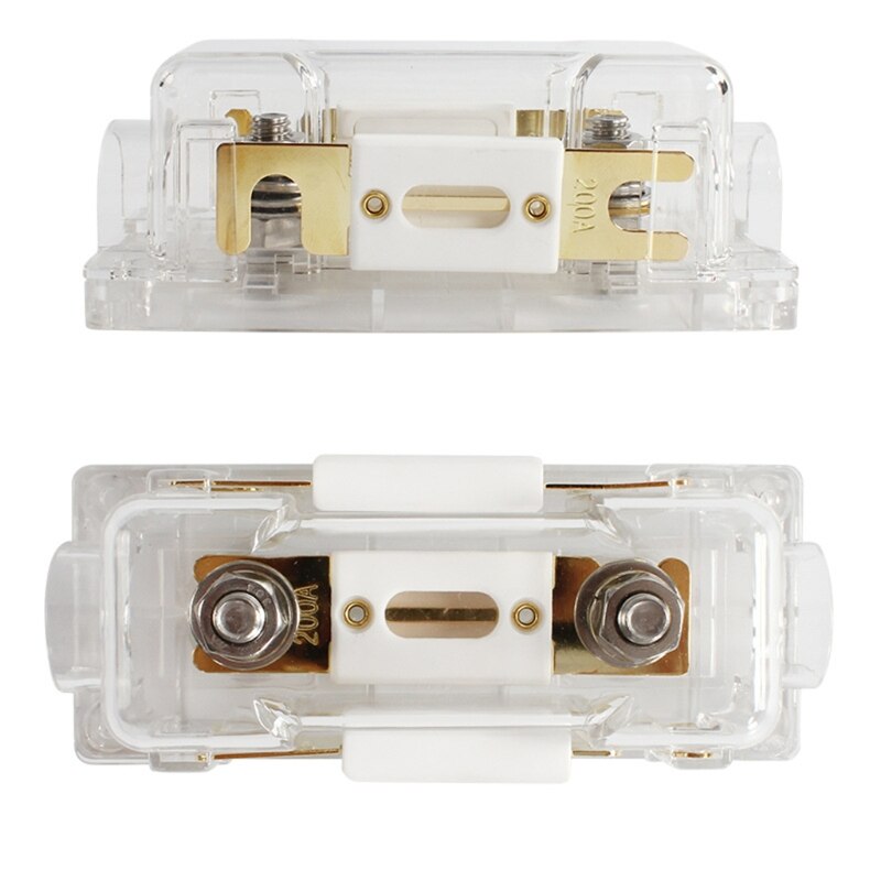 Universal Automotive Fuse for RV Travel Trailer Motorhome Transparent Fuse Holder Wearproof Bolt-on Fuse