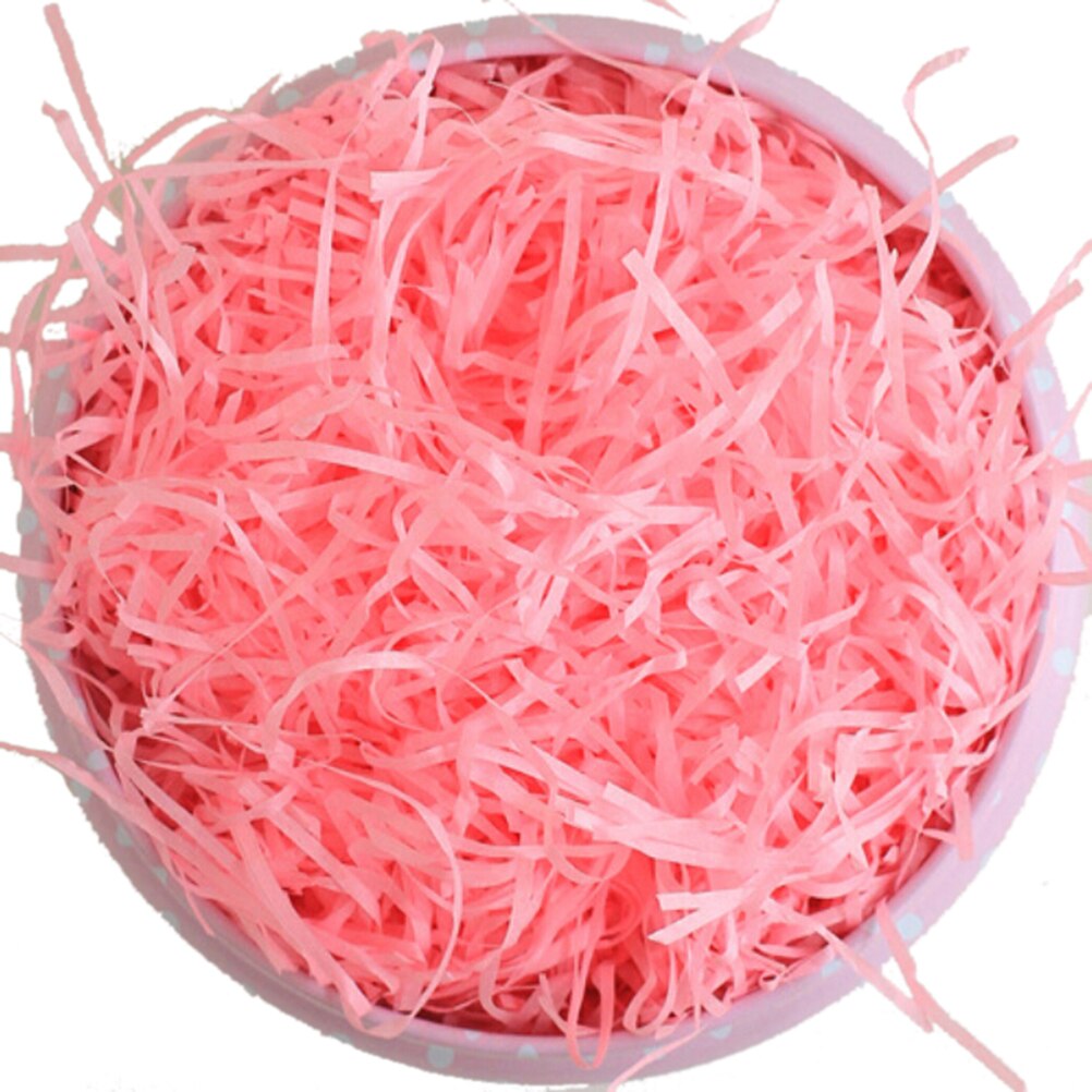 100g/Pack Shredded Tissue Paper For Bags Wedding boxes Hamper Baker Filler Packaging Craft Paper DIY Material: pink