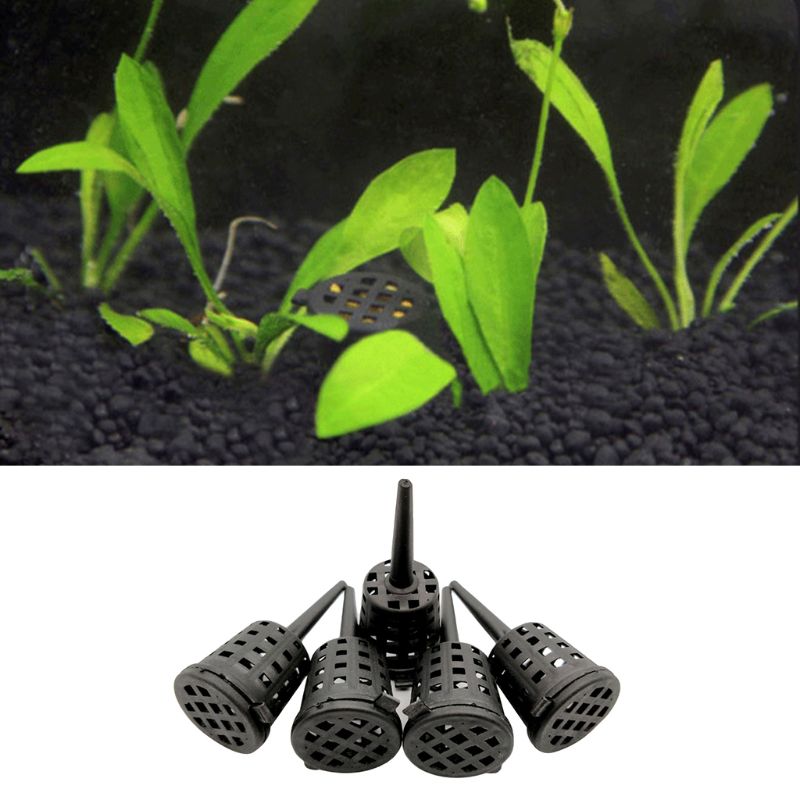 100 Pcs/pack Portable Aquatic Fertilizer Basket Aquarium Fish Tank Aquaculture Fertilization Baskets Water Plants Box