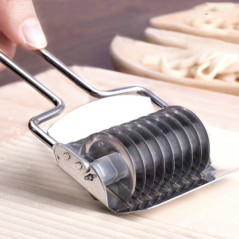Nudelmaskine rustfrit stål manuel skærepressemaskine husholdningsskæring nudel artefakt presning skære nudelkniv