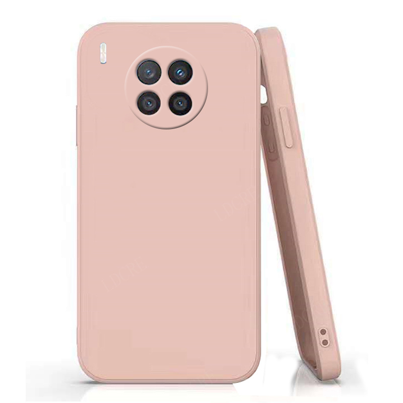 Para funda Huawei Nova 8i funda para Nova 8i Capas teléfono armadura a prueba de golpes silicona TPU funda suave para Huawei Nova 8 8i Fundas: Madera / Rosa