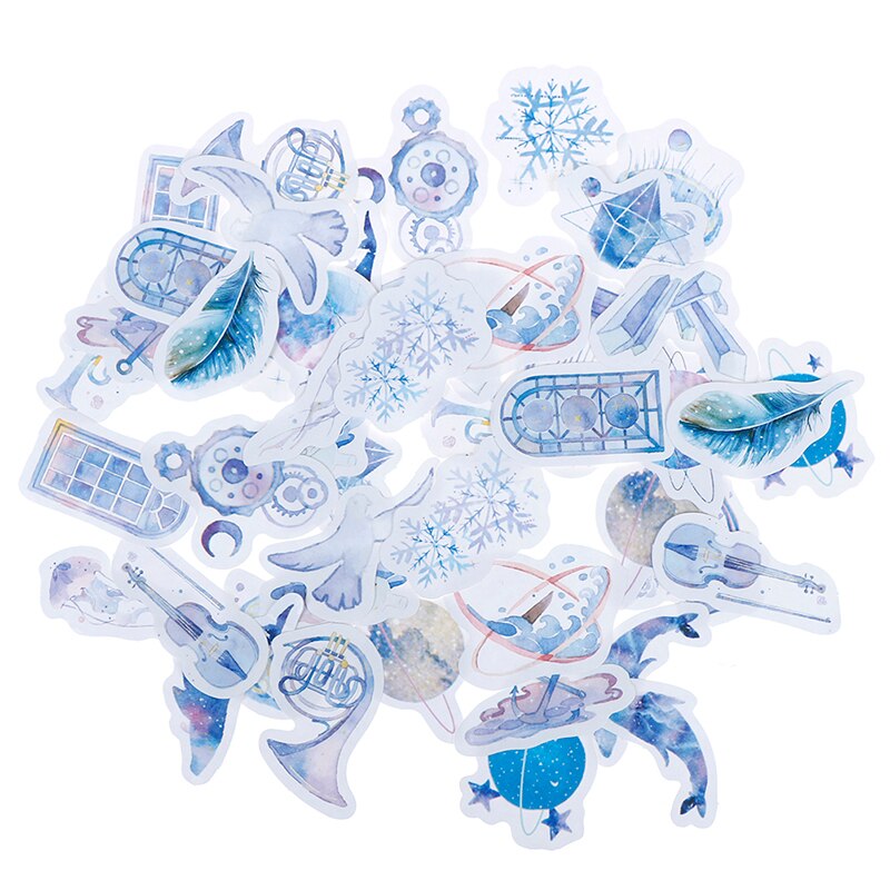 Zonfer Japanische Mini-Papieraufkleber – 46 Stück Pro Box, Bunt, Ideal Für Scrapbooking, Tagebuch & Geschenke