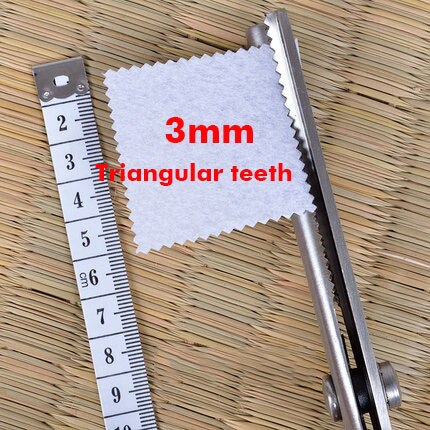 Sewing Cut 23.5cm Zig Zag Dressmaking Tailor Leather Handicraft Fabric Shear Pinking Scissor Textile DENIM DIY Upholstery Tool s: 3mm Triangular