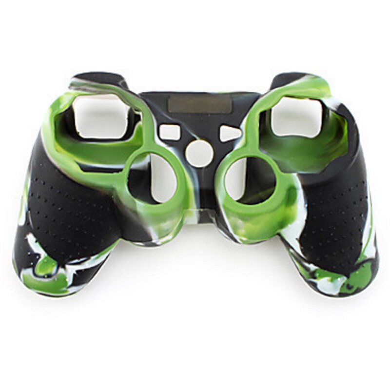 Funda protectora suave antideslizante de camuflaje para Playstation 3, funda de goma de Gel de silicona suave para mando de PS3: Army Green
