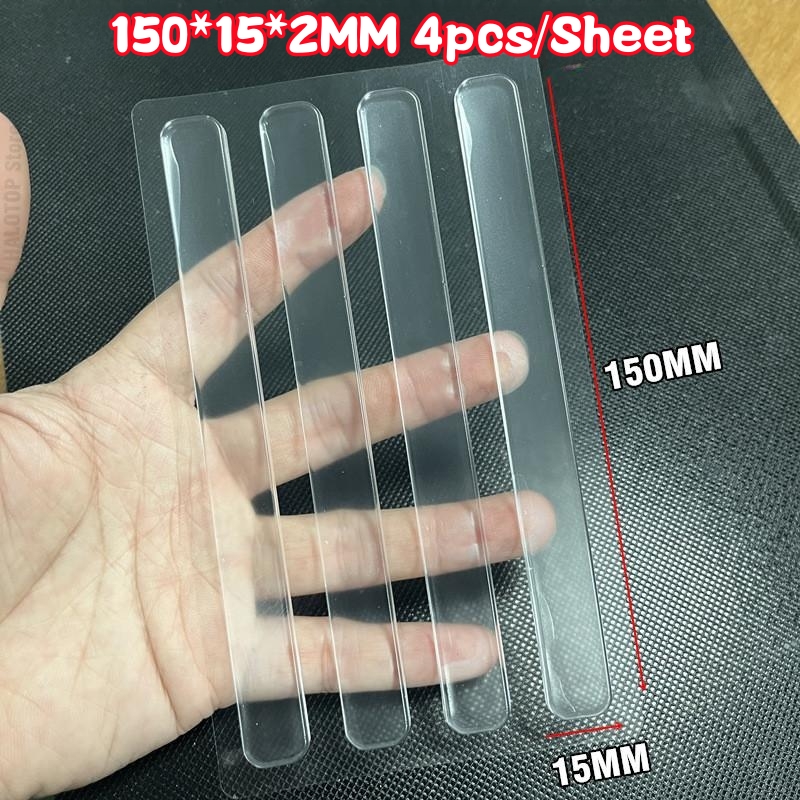 30/20/6 pçs protetor de parede de silicone macio transparente auto-adesivo maçaneta da porta pára-choques plugue protetor antiderrapante portas redondas parar silenciador: Laranja