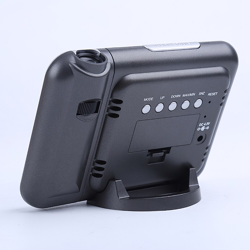 LED Digital Projection Alarm Clock Weather Station Thermometer Humidity Hygrometer Projector Multi-Function Calendar Time Clock