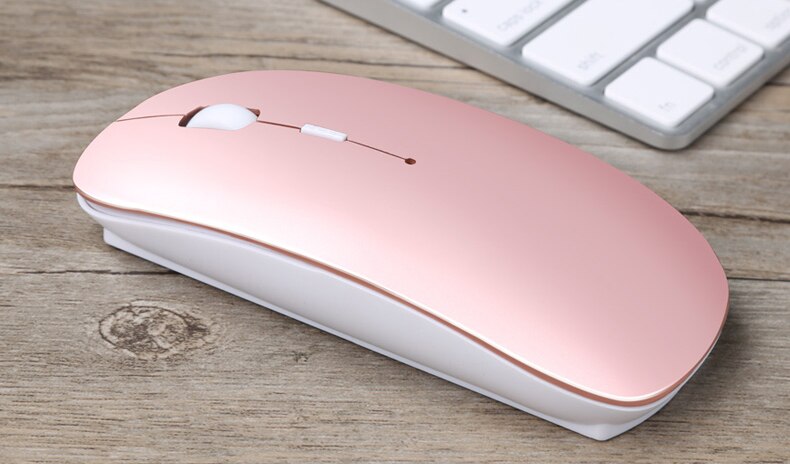 Rechargeable USB Wireless Silent Mute Gaming Mouse Ultra Thin Mice for Macbook Android Apple Notebook PC