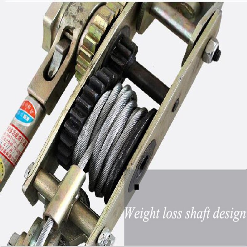 Manual Multifunction Wire Rope Tensioner Double Hook Tensioner Electrician Ratchet Tighten Tools Pull Cable Clamp SWT102-4T