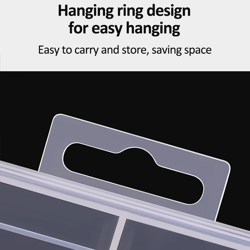 Transparante plastic doos Grote capaciteit Compartiment Organizer Box Onderdeel Gereedschapskist Meercellige materiaal Model Accessoires Opbergdoos