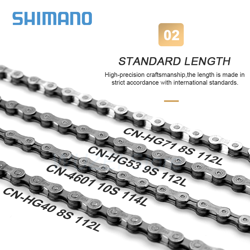 Shimano polkupyörän ketju 6/7/8/9/10 nopeus  cn4601 hg53 hg71 hg40 6 7 8 vaihtuva nopeus ketju 10v mtb maantie maastopyöräketju
