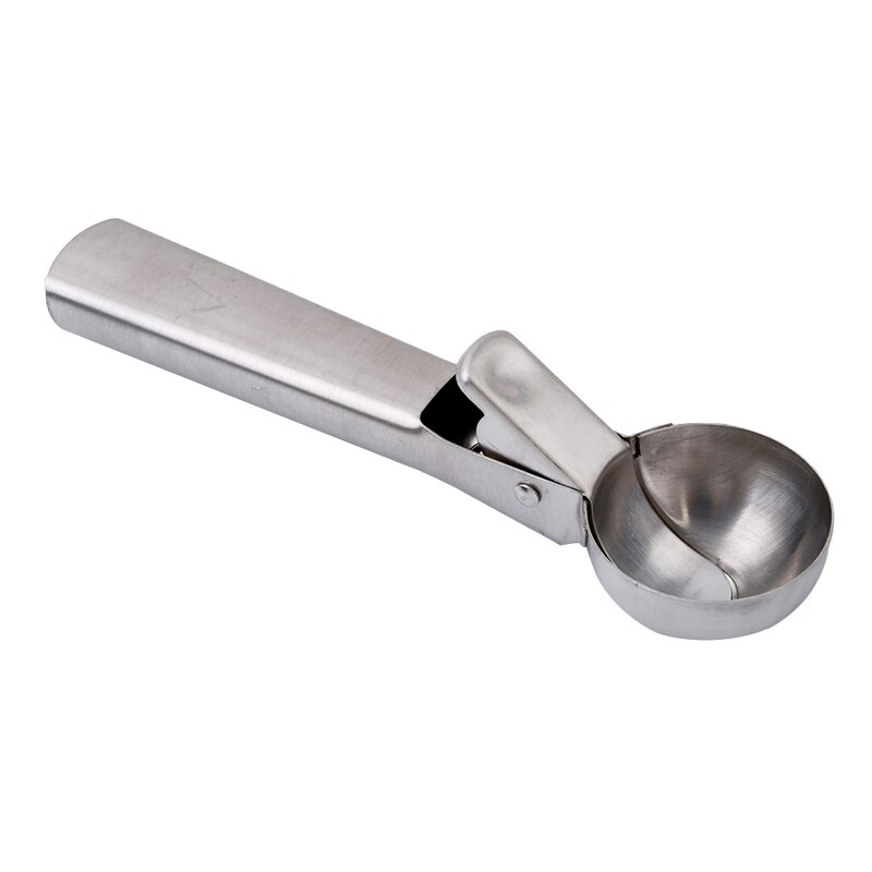 Stainless Steel Ice Cream Scoop,Easy Trigger Ice Cream Spoon Home Use Multifunction Ice Cream Tool Kitchen Accessories EJ892981