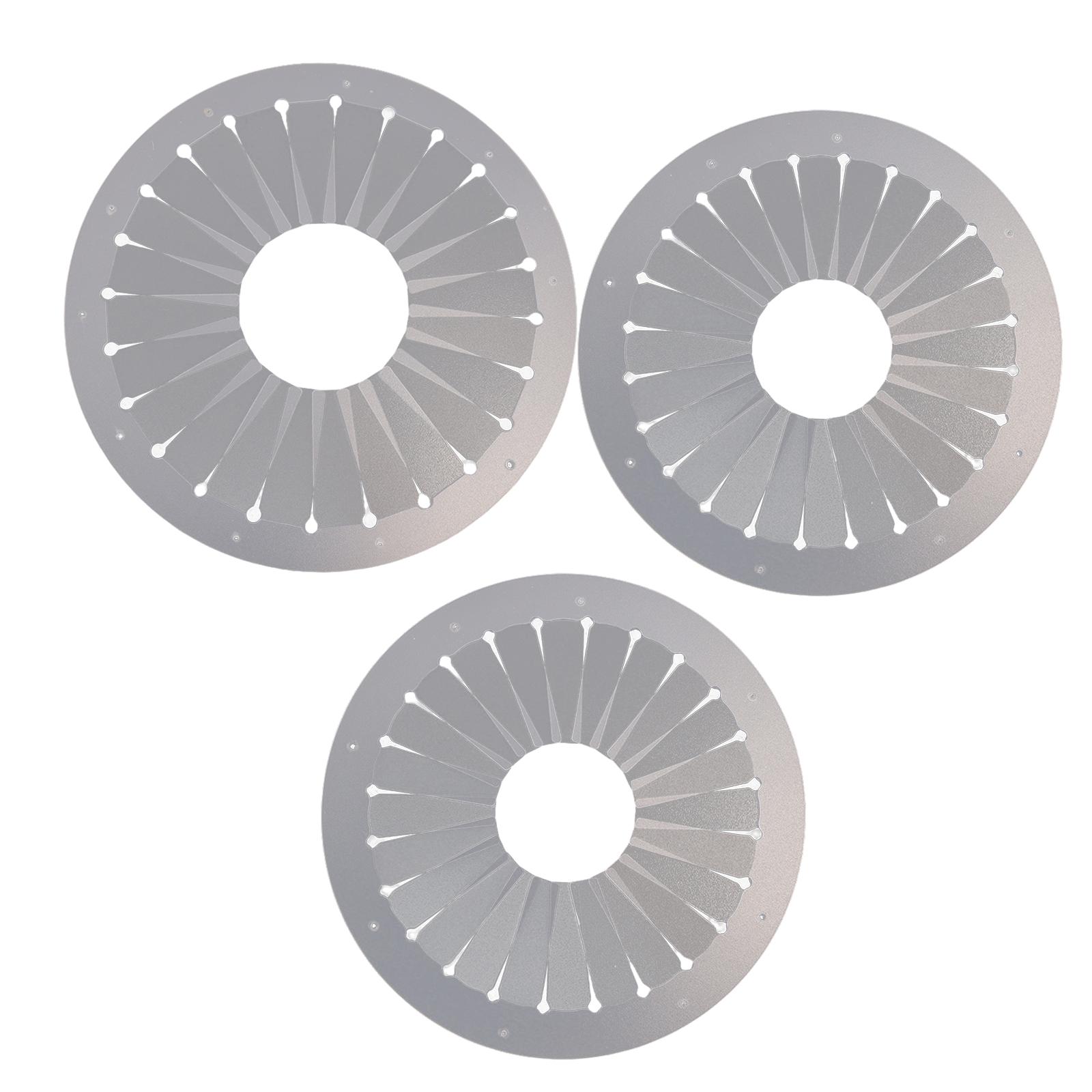 Juego de Broches hechos a mano para manualidades de costura, accesorios de retales para hacer rosetas de 12cm,15cm y 9cm, adorno de flores de cinta, 3 uds.
