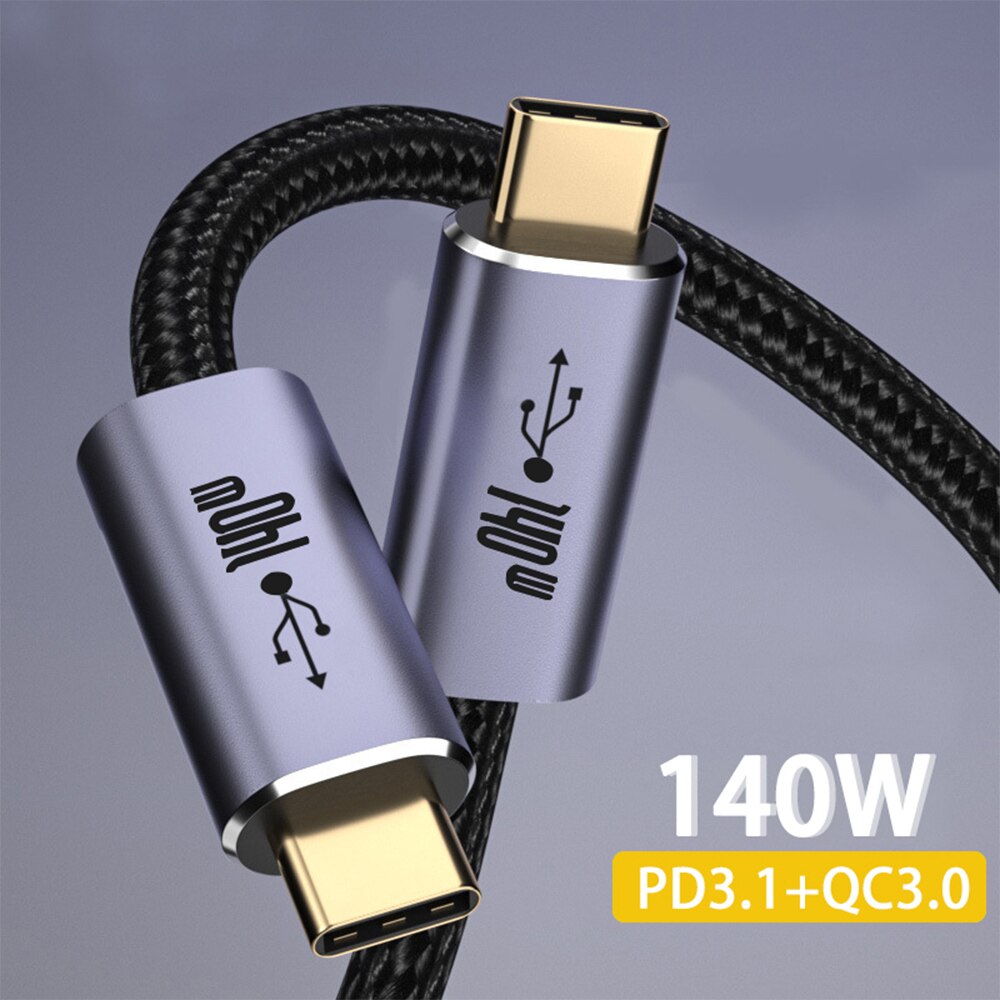 140W USB C Kabel PD 3,1 Schnelle Ladekabel Adapter Typ-C zu Typ C Ladung Schnur für macBook für iPad Profi Android 1m 1,5 m 2m