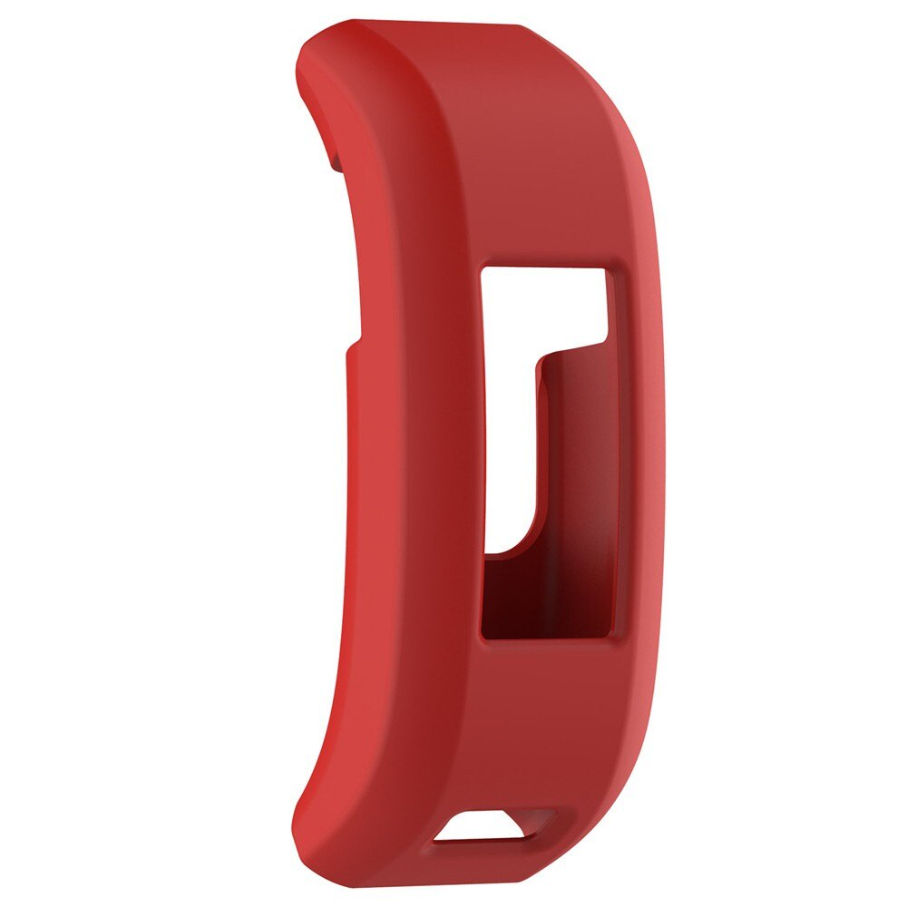 Eieuuk zachte siliconen vervangende band beschermhoes voor de garmin vivosmart hr activity tracker: Rood