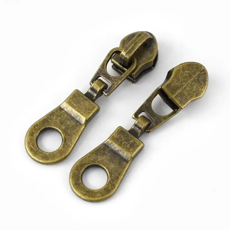 5 deslizadores de cremallera para 5 # Cinta con cremalleras de nailon al metro, bolsa de costura, bolsillo, cabeza con cremallera, chaqueta, kits de reparación de ropa, accesorios DIY: Azul oscuro