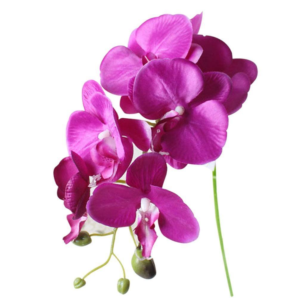 Vlinder Orchidee Zijde Bloem Boeket Phalaenopsis Bruiloft Home Decoratie Tuin Zijde Bloem Restaurant: B