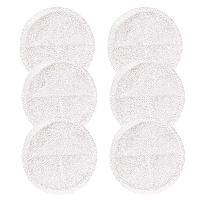 10 Packs Heavy Scrub Mop Pads Replacement For Bissell Spinwave 2039A 2124 Hard Floor Mop Cloths Household Home Cleaning Pad Kit: 6 white