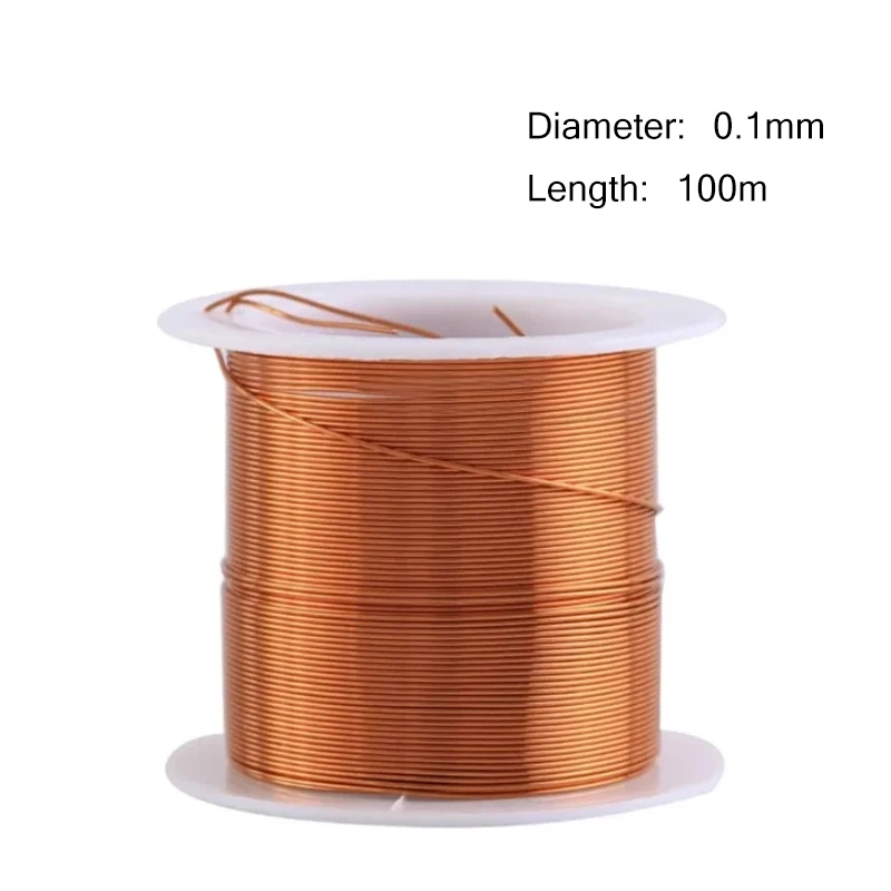 1-3pcs 0.04mm 0.05mm 0.06mm 0.07mm 0.08mm-1.3mm Cable Copper Wire Magnet Wire Enameled Copper Winding Wire Coil Copper Wire: Red / 50m