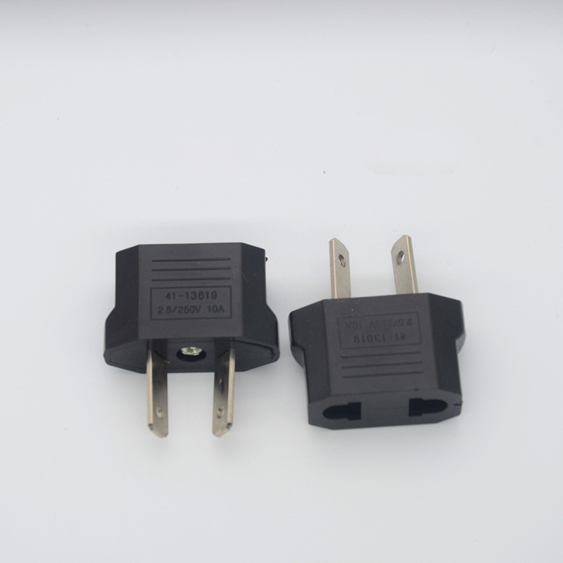 100 Stks/partij Universele Kr Amerikaanse Europese Au Eu Ons Uk Power Plug Adapter Vs Israël Brazilië Travel Adapter Plug converter: AU to 2 PLUG