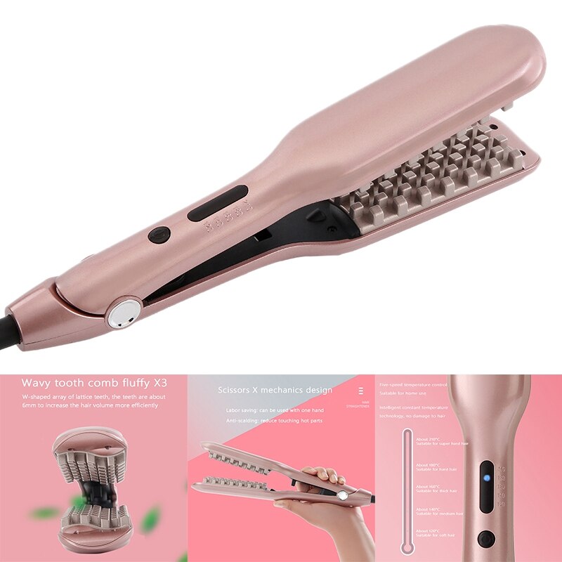 Splint Hair Fluffy Cornbread Perm Pad Hair Root Splint with 5 Kinds of Temperature Hair Fluffy Artifact