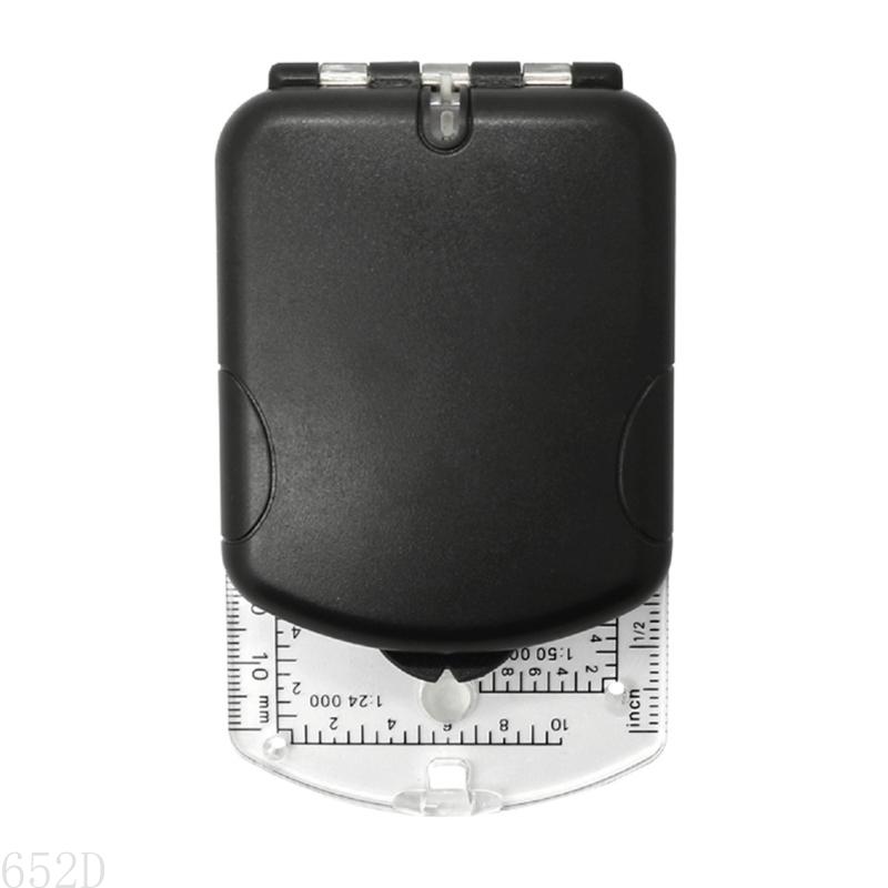 652d Hoge nauwkeurigheid Kompassen met spiegelnavigaties Tool voor het wandelen camping variabele declinatie Practical Tool