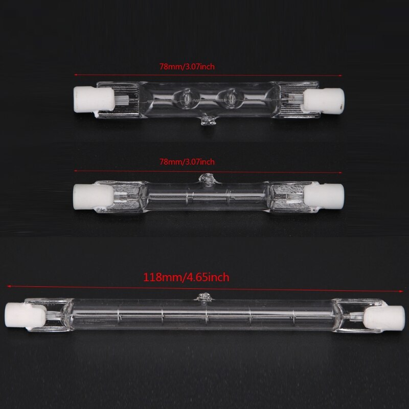 R7S Halogeen Lineaire Gloeilamp 100W/150W/500W 78Mm/118Mm Double Ended ac 220-240V