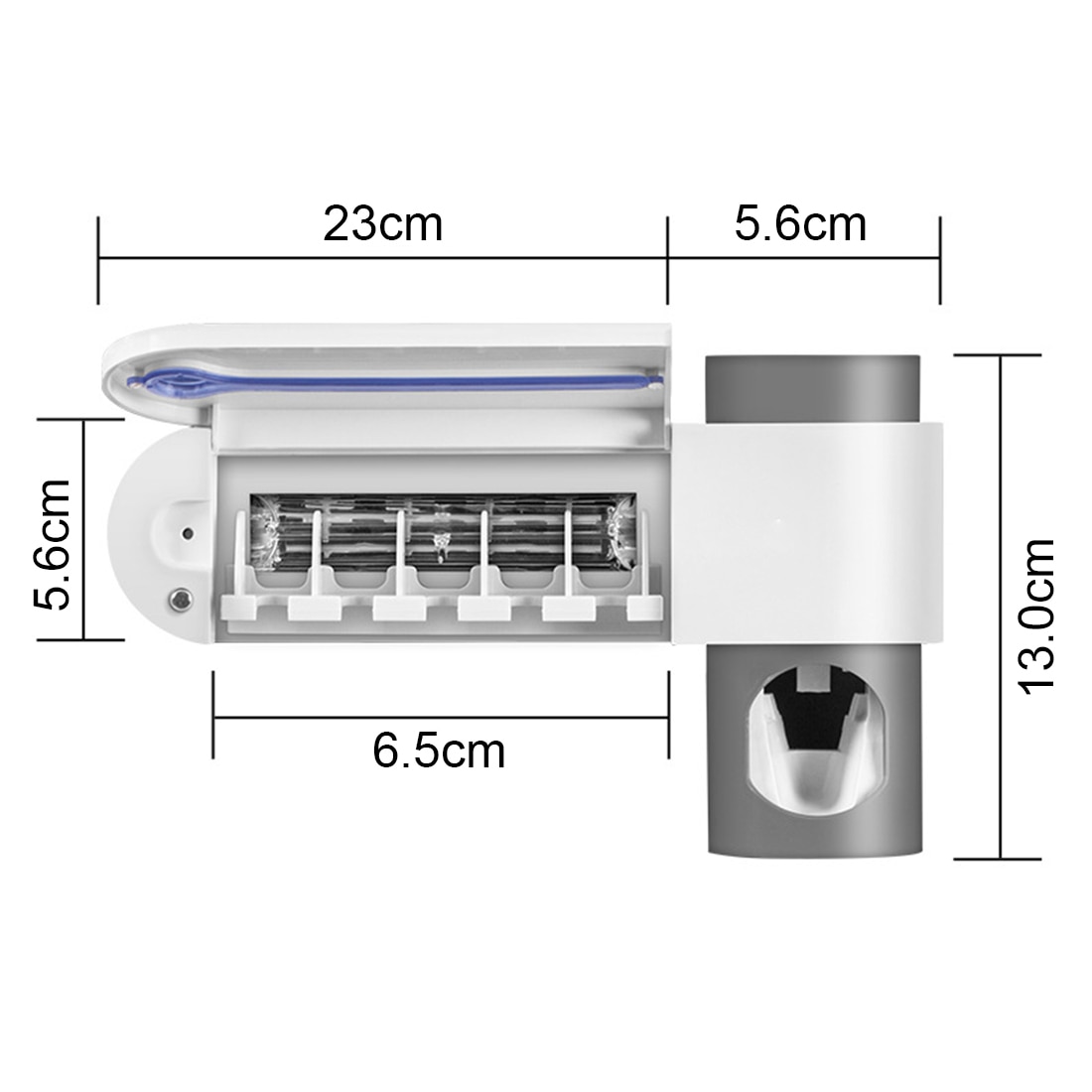 3 in 1 UV Light Multifunctional Antibacteria Ultraviolet Toothbrush Holder Automatic Toothpaste Squeezers Dispenser Home Set