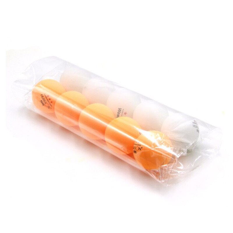 10 st bordtennisboll för tävlingsträning pingisbollar 40mm st 3- stjärniga pingisbollar vit orange billigt: 5 vita 5 orange