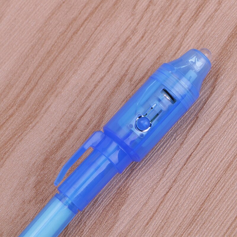 Rotulador de tinta Invisible con luz UV integrada, marcador mágico para seguridad de usar, 6 unids/set por juego