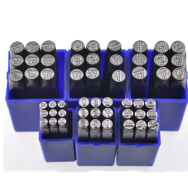 4/5/6Mm 0-9 Gestippelde Nummer Stempel Letters Staal Woord Punch Stempel/Lederen Stempel letters HRC60
