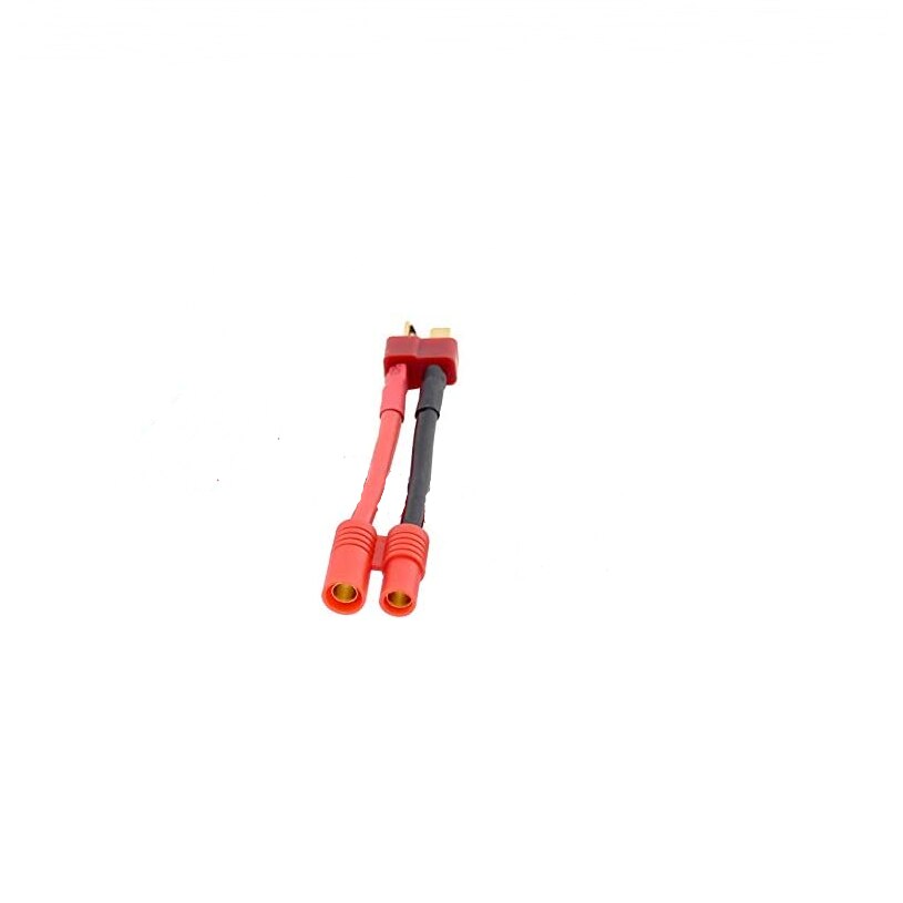 HXT – connecteur bullet vers Deans, convertisseur mâle/femelle de 3.5mm, avec câble de chargement en Silicone de 14awg/50mm, adaptateur de batterie, 1 pièce