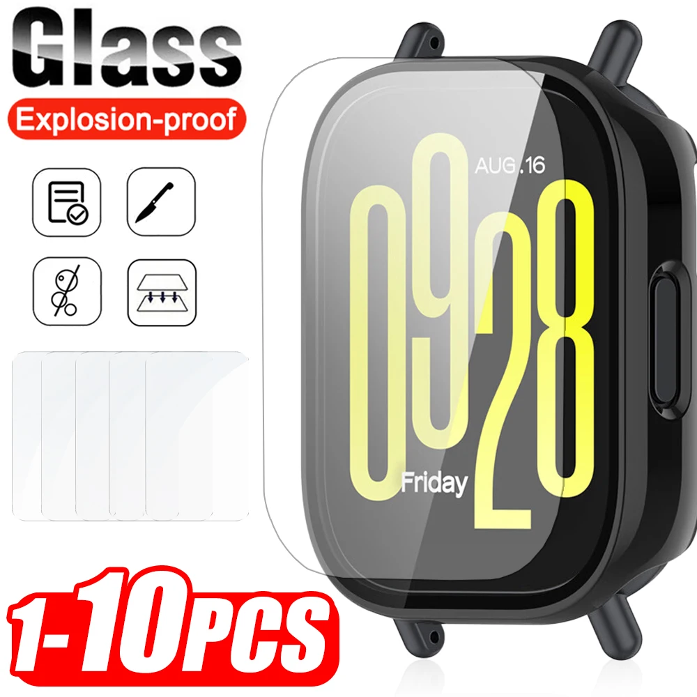 Tempered Glass Watch Films for Xiaomi Redmi Watch 5 Lite Smartwatch Screen Protectors Tempered Film for Mi Redmi Watch 5 Lite