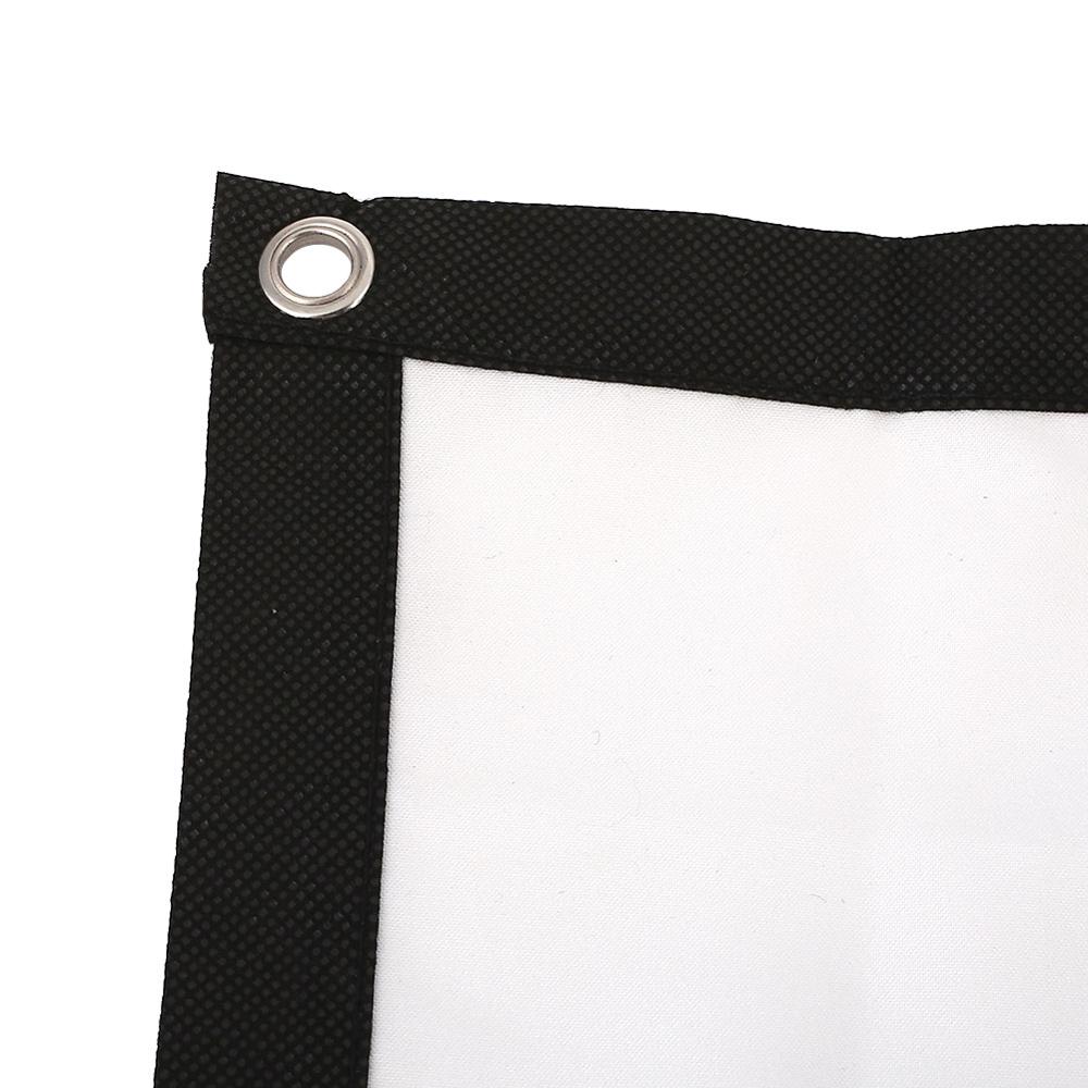 Pantalla para proyector de 50 pulgadas tela colgante de poliéster doblada para cine en casa, negocios, educación, escuela, pantalla de proyección plegada para juegos de TV